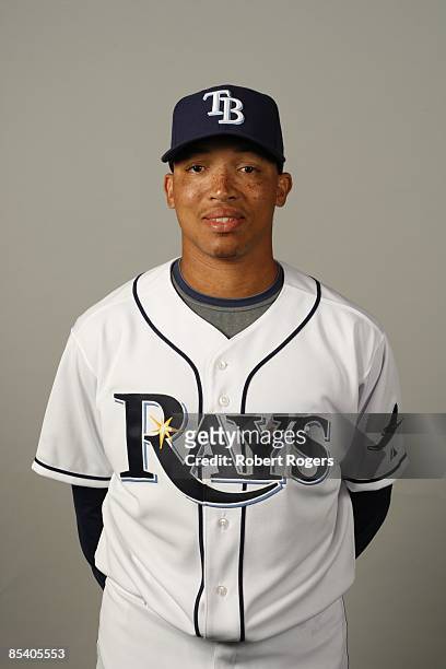 Calvin Medlock of the Tampa Bay Rays poses during Photo Day on Friday, February 20, 2009 at Charlotte County Sports Park in Port Charlotte, Florida.