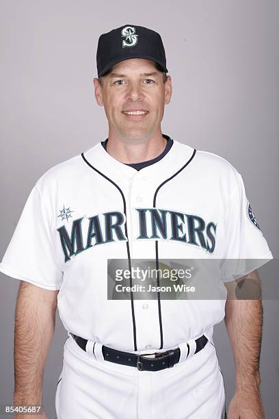 John Wetteland of the Seattle Mariners poses during Photo Day on Friday, February 20, 2009 at Peoria Sports Complex in Peoria, Arizona.