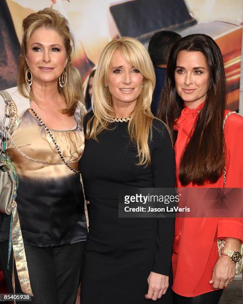 Kathy Hilton, Kim Richards and Kyle Richard attends the premiere of "Race to Witch Mountain" at the El Capitan Theatre on March 11, 2009 in...