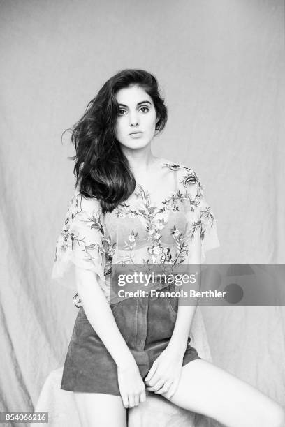 Actress Claire Chust is photographed on Septemeber 22, 2017 in Paris, France.