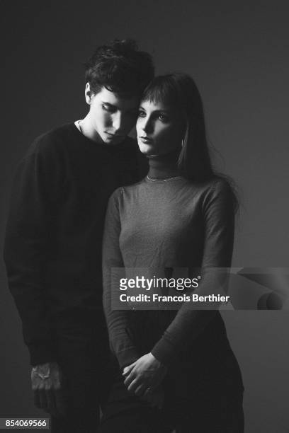 Music Band The Pirouettes is photographed for Self Assignment, on December 7, 2016 in Paris, France.