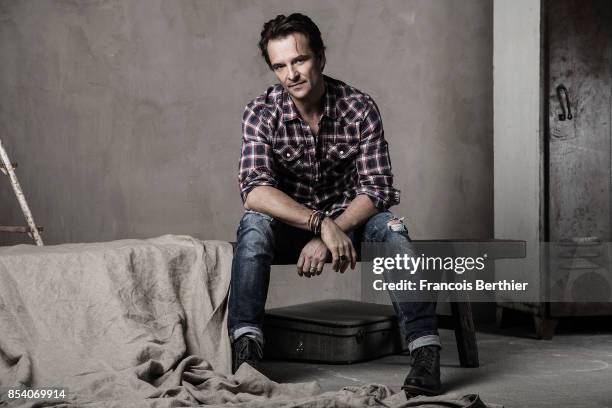 Singer David Hallyday is photographed for Self Assignment on February 10, 2017 in Paris, France.