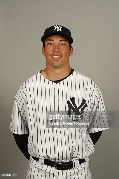 Doug Bernier of the New York Yankees poses during Photo Day on Thursday, February 19, 2009 at Steinbrenner Field in Tampa, Florida.