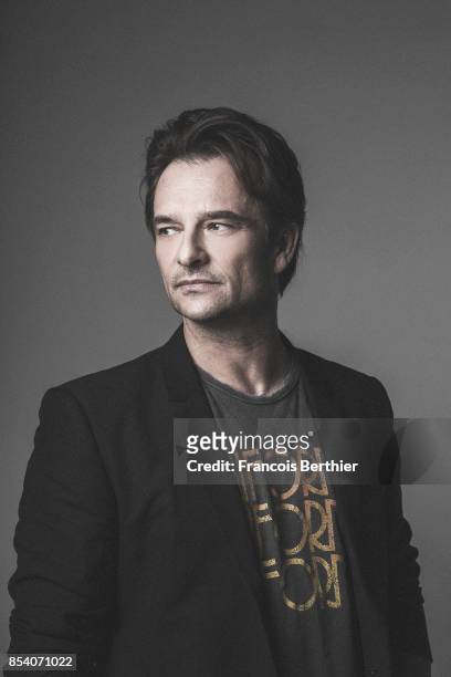 Singer David Hallyday is photographed for Self Assignment on February 10, 2017 in Paris, France.