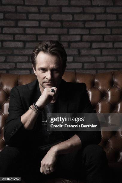 Singer David Hallyday is photographed for Self Assignment on February 10, 2017 in Paris, France.