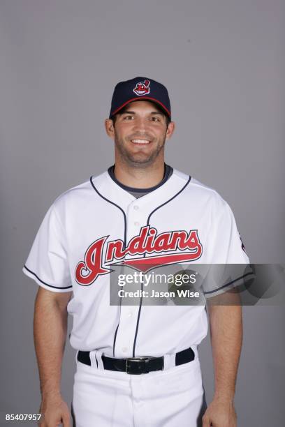 Ryan Garko of the Cleveland Indians poses during Photo Day on Saturday, February 21, 2009 at Goodyear Ballpark in Goodyear, Arizona.