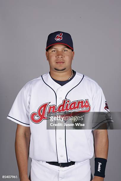 Jhonny Peralta of the Cleveland Indians poses during Photo Day on Saturday, February 21, 2009 at Goodyear Ballpark in Goodyear, Arizona.