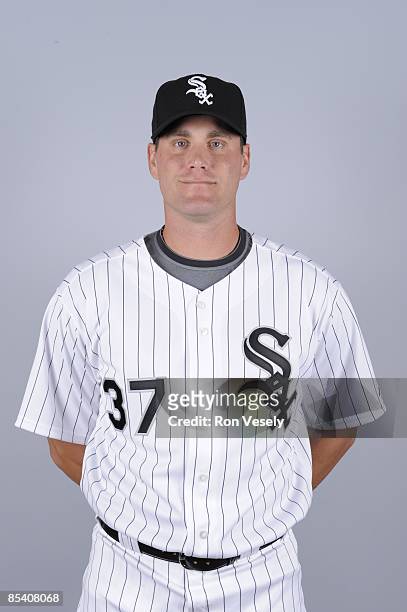 Matt Thornton of the Chicago White Sox poses during Photo Day on Friday, February 20, 2009 at Camelback Ranch in Glendale, Arizona.