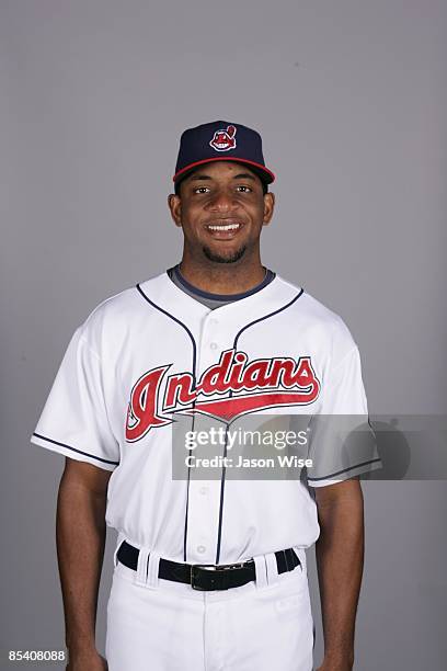 Ben Francisco of the Cleveland Indians poses during Photo Day on Saturday, February 21, 2009 at Goodyear Ballpark in Goodyear, Arizona.