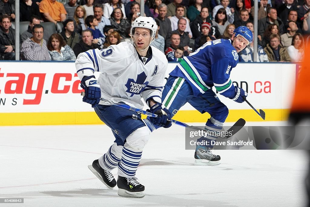 Vancouver Canucks v Toronto Maple Leafs