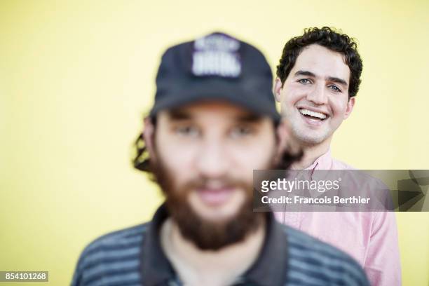 Filmmakers Joshua Safdie and Ben Safdie of the movie 'Good Time' are photographed for Plugged on September 2, 2017 in Paris, France.