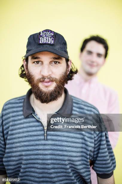 Filmmakers Joshua Safdie and Ben Safdie of the movie 'Good Time' are photographed for Plugged on September 2, 2017 in Paris, France.