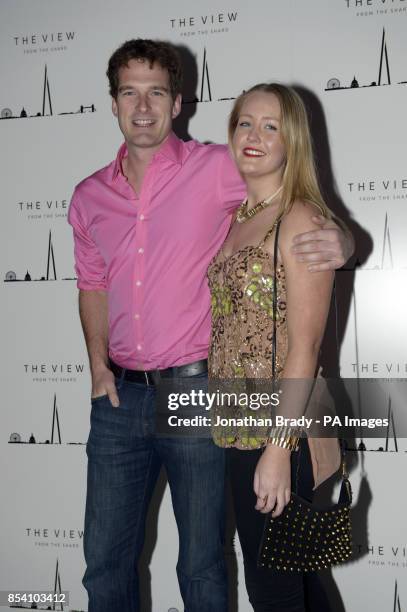 Dan Snow with his sister-in-law Viola Grosvenor arriving for the opening of The View from The Shard, the new visitor attraction at the pinnacle of...