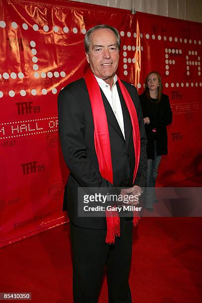 Actor Powers Booth on the red carpet for the Austin Film Society's "Texas Film Hall of Fame" awardsat Austin Studios on March 12, 2009 in Austin,...