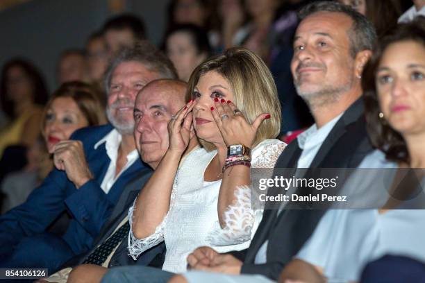 Bigote Arrocet, Gregorio Sanchez Fernandez 'Chiquito de la Calzada' and Terelu Campos attend the appointment of Favorite And Adopted Sons of Malaga...