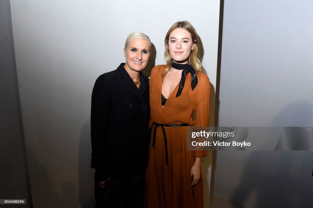Christian Dior : Front Row  - Paris Fashion Week Womenswear Spring/Summer 2018