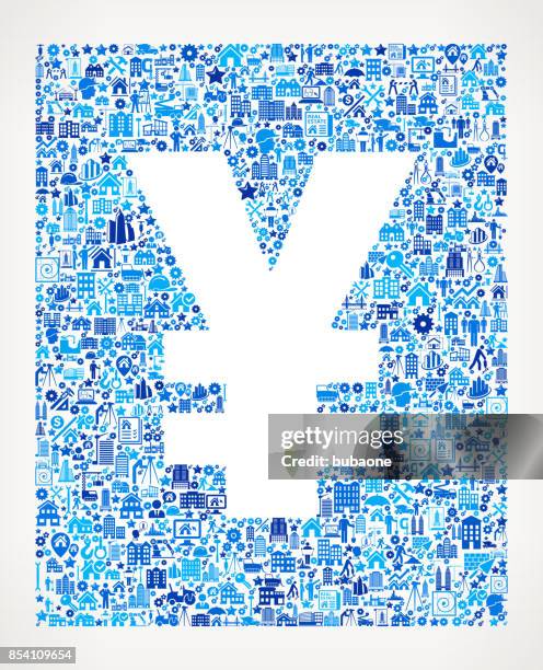 yen construction industry vector icon pattern - sledgehammer stock illustrations
