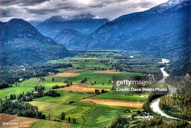 up the valley - pemberton valley stock pictures, royalty-free photos & images