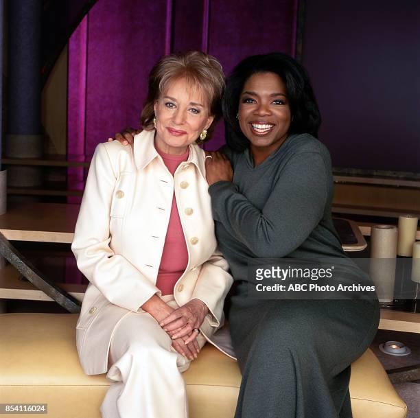 Barbara Walters SpecialBarbara Walters sitting with Oprah Winfrey.