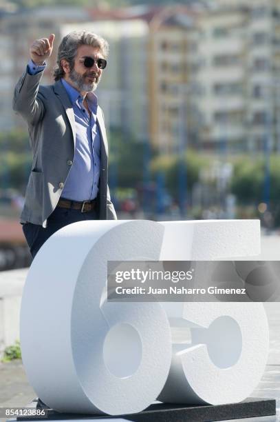 Ricardo Darin attends 'La Cordillera' photocall during 65th San Sebastian Film Festival on September 26, 2017 in San Sebastian, Spain.