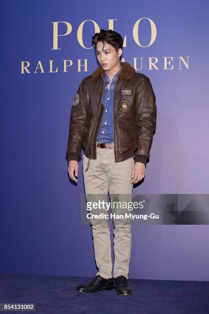 Kai of boy band EXO-K attends the "POLO RALPH LAUREN" Photocall on September 26, 2017 in Seoul, South Korea.