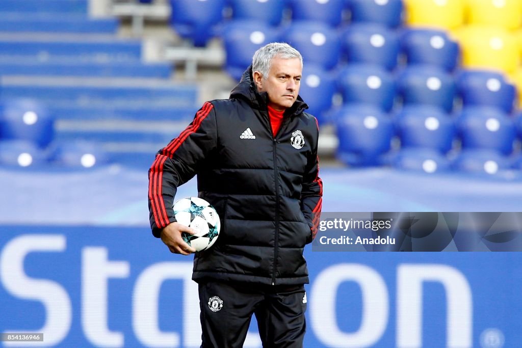 Training session of Manchester United