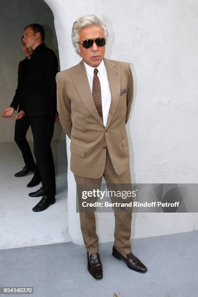 Giancarlo Giammetti attends the Christian Dior show as part of the Paris Fashion Week Womenswear Spring/Summer 2018 on September 26, 2017 in Paris,...