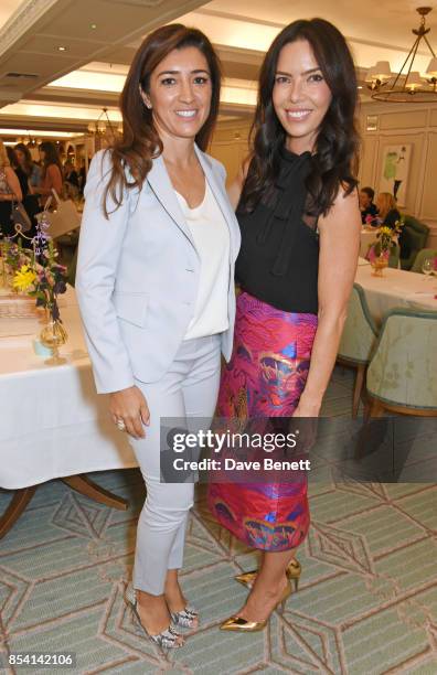Fabiana Flosi and Josephine Daniel attend the 4th annual Ladies' Lunch in support of the Silent No More Gynaecological Cancer Fund at Fortnum & Mason...