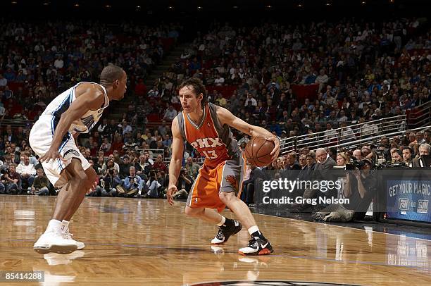 Phoenix Suns Steve Nash in action vs Orlando Magic. Orlando, FL 3/3/2009 CREDIT: Greg Nelson