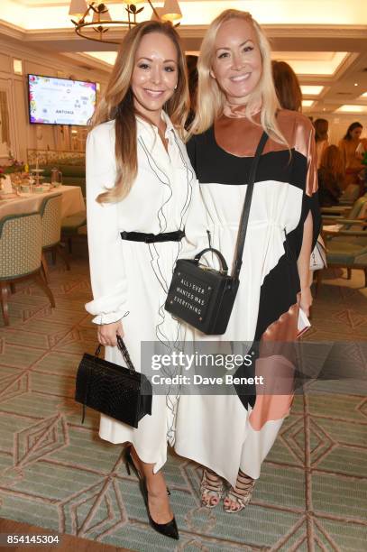 Tamara Ralph and Amy Christiansen Si Ahmed attend the 4th annual Ladies' Lunch in support of the Silent No More Gynaecological Cancer Fund at Fortnum...