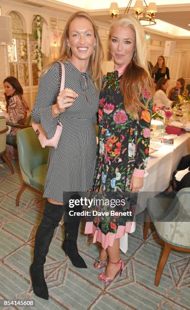 Emily Crompton Candy and Tamara Beckwith attend the 4th annual Ladies' Lunch in support of the Silent No More Gynaecological Cancer Fund at Fortnum &...