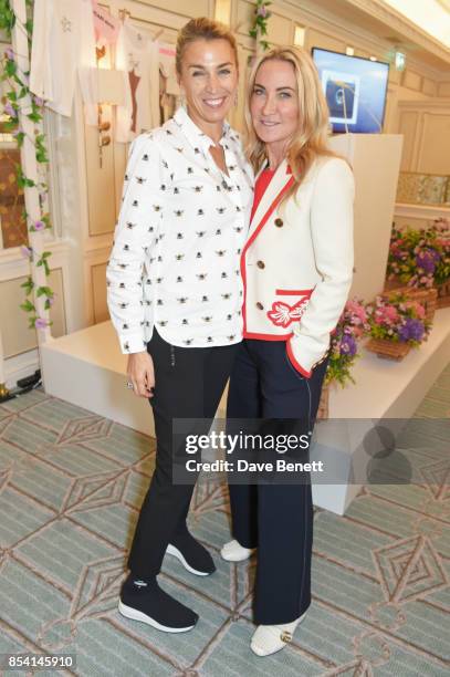 Anastasia Webster and Meg Mathews attend the 4th annual Ladies' Lunch in support of the Silent No More Gynaecological Cancer Fund at Fortnum & Mason...