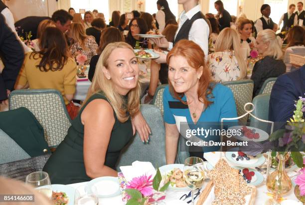 Grainne Stevenson and Sarah Ferguson, Duchess of York, attends the 4th annual Ladies' Lunch in support of the Silent No More Gynaecological Cancer...