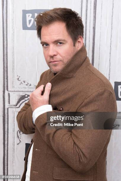 Michael Weatherly visits Build Series to discuss "Bull" at Build Studio on September 26, 2017 in New York City.