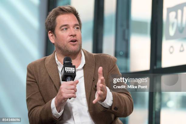 Michael Weatherly visits Build Series to discuss "Bull" at Build Studio on September 26, 2017 in New York City.