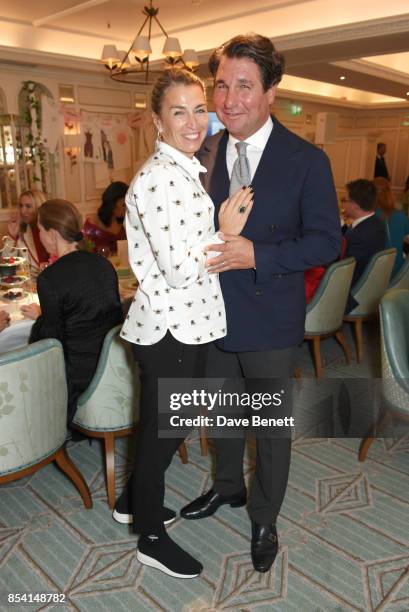 Anastasia Webster and Giorgio Veroni attend the 4th annual Ladies' Lunch in support of the Silent No More Gynaecological Cancer Fund at Fortnum &...