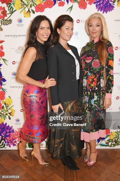 Josephine Daniel, Katya Fomichev and Tamara Beckwith attend the 4th annual Ladies' Lunch in support of the Silent No More Gynaecological Cancer Fund...