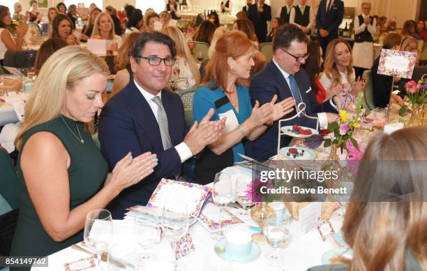 Grainne Stevenson, Giorgio Veroni, Sarah Ferguson, Duchess of York, Ewan Venters and Tamara Ralph attend the 4th annual Ladies' Lunch in support of...