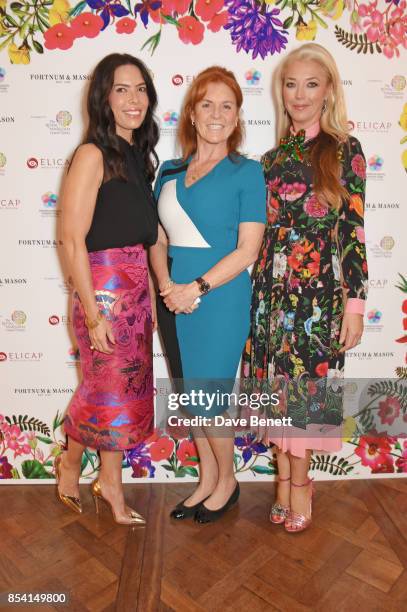 Josephine Daniel, Sarah Ferguson, Duchess of York, and Tamara Beckwith attend the 4th annual Ladies' Lunch in support of the Silent No More...