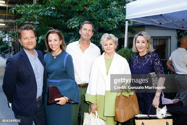 Nathan Turner, Jane Scott Hodges, Jamie Creel, Charlotte Moss and Susan Gutfreund attend the Creel and Gow hosts "Haute Bohemians" book signing with...