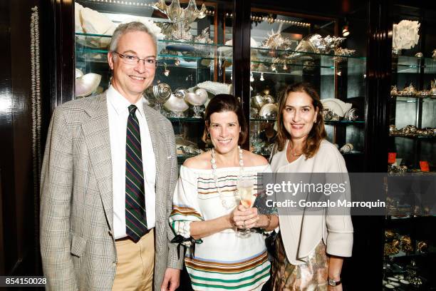 Bill Ambler, Jennifer Hall and Yasaman Djunic attend the Creel and Gow hosts "Haute Bohemians" book signing with Miguel Flores-Vianna and Amy Astley...