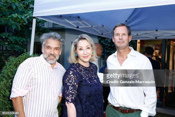 Carlos Mota, Susan Gutfreund and Jamie Creel attends the Creel and Gow hosts "Haute Bohemians" book signing with Miguel Flores-Vianna and Amy Astley...