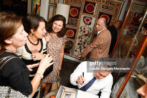 Author Miguel Flores-Vianna during the Creel and Gow hosts "Haute Bohemians" book signing with Miguel Flores-Vianna and Amy Astley on September 25,...