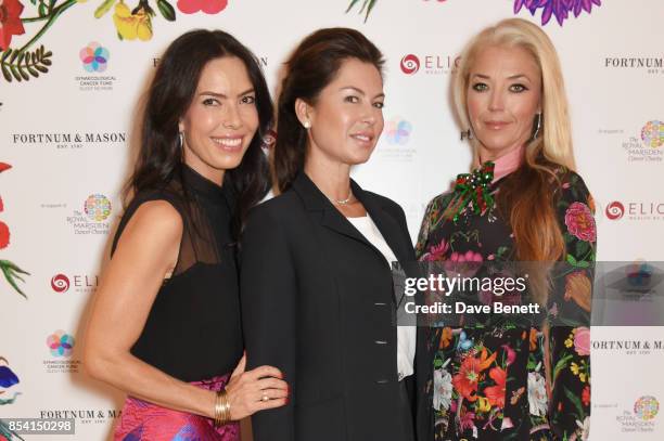 Josephine Daniel, Katya Fomichev and Tamara Beckwith attend the 4th annual Ladies' Lunch in support of the Silent No More Gynaecological Cancer Fund...