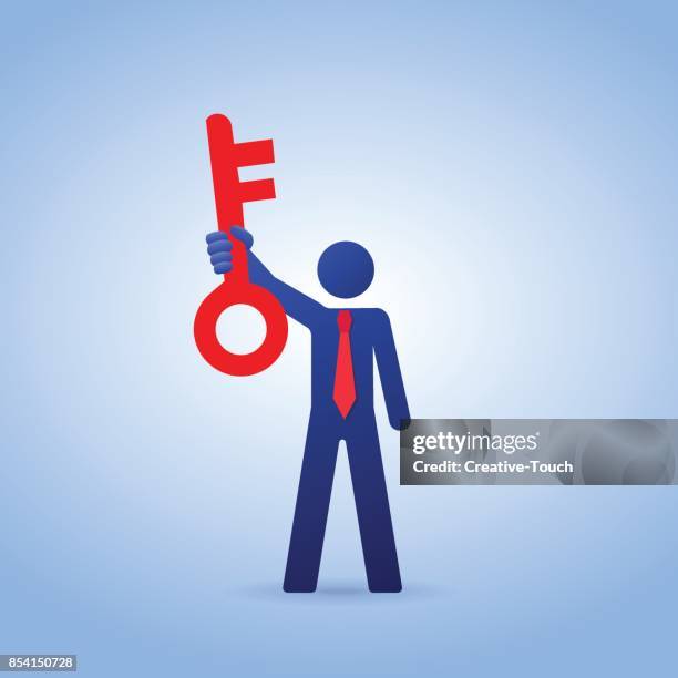 key - corporate wellness program stock illustrations
