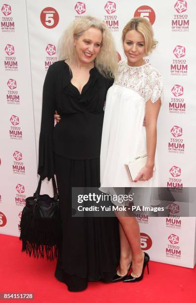 Lydia Bright and her mother Debbie arriving for the Tesco Mum of the Year Awards at The Savoy hotel in central London.