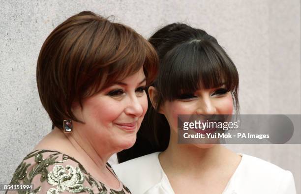Roxanne Pallett and her mum arriving for the Tesco Mum of the Year Awards at The Savoy hotel in central London.