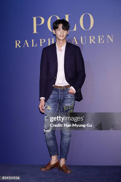 Model attends the "POLO RALPH LAUREN" Photocall on September 26, 2017 in Seoul, South Korea.