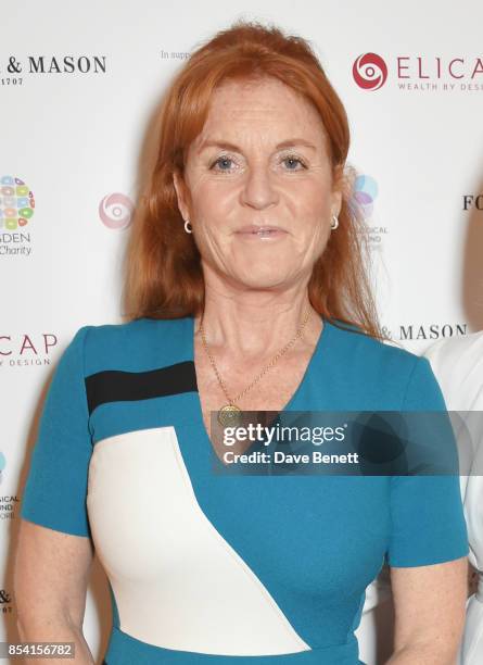 Sarah Ferguson, Duchess of York, attends the 4th annual Ladies' Lunch in support of the Silent No More Gynaecological Cancer Fund at Fortnum & Mason...