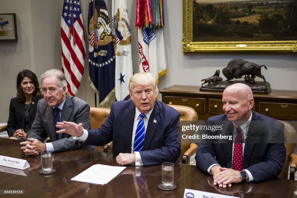 President Trump Meets With Bipartisan Members Of The House Ways And Means Committee